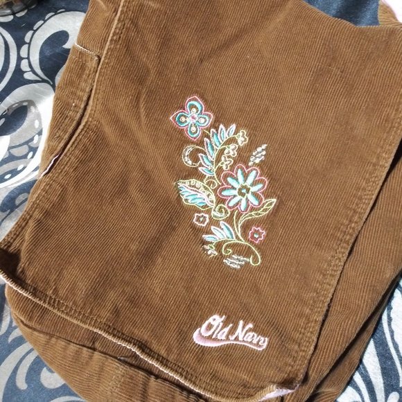 725 Med. Old Navy Brown Corduroy Purse - Picture 2 of 5